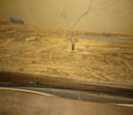 Damaged framing timbers